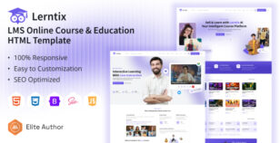 Lerntix - LMS Online Course & Education Template With Admin Dashboard by laralink