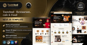 Tastebud - Restaurant, Cafe & Food Next.js Template by weblayout