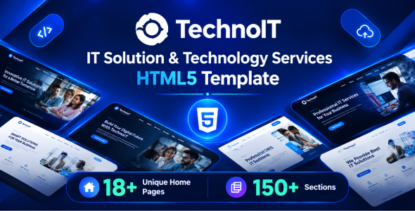 Technoit – Technology & IT Solutions Business HTML5 Template by Dreamit-Solution