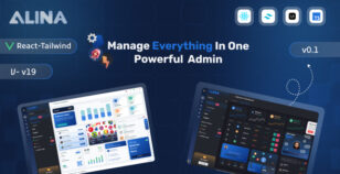 Alina React 19 Tailwind + Typescript Admin Dashboard Template by la-themes