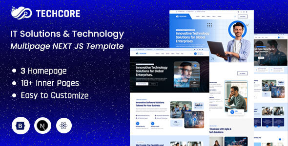 TechCore - Next.js IT Solutions & Technology Multipage Template by Theme_Family