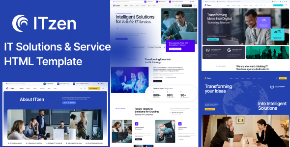ITzen - IT Solutions & Service HTML Template by surisoft