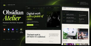 Obsidian - Creative Portfolio HTML Template by maryinparis