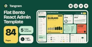 Tangram | React & Tailwind CSS Admin Dashboard Template by Avagon