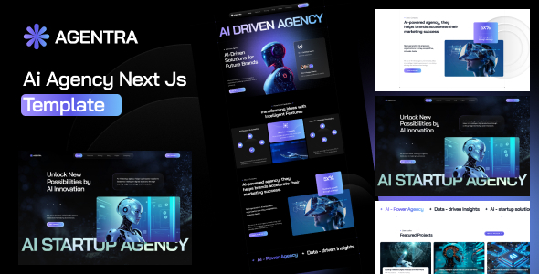 Agentra - AI Agency Nextjs Template by htwebvn