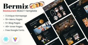 Bermiz - Restaurant and Food Delivery React Template by The_Krishna