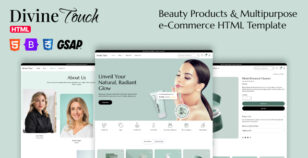 Divine Touch – Beauty eCommerce HTML Template by webplanex
