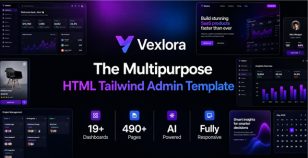 Vexlora | Multipurpose HTML Tailwind CSS Admin Template by themesdeveloper