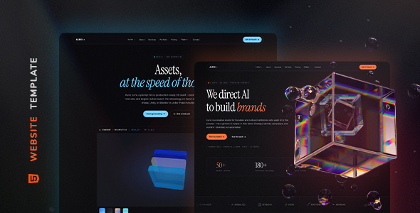Aurix - Creative Agencies Website Template by merkulove