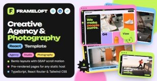 Frameloft – Creative Agency & Photography React Template by modeltheme